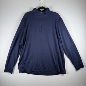 Greg Norman Men’s Navy Blue 1/4 Zip Long Sleeve Shirt, Size: XL